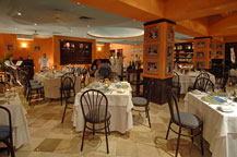 interior view of alfredo di roma italian restaurant - san jose del cabo, los cabos, mexico