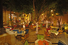 interior patio view - hacienda del cuervo restaurant - cabo san lucas