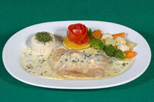 fish florentine served at jazmin's restaurant in san jose del cabo