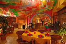 intertior view of dining room at jazmin's restaurant in san jose del cabo