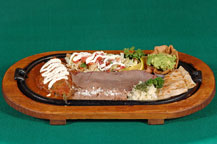 mexican combo served at jazmin's restaurant in san jose del cabo