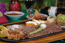 tampiquena steak served at jazmin's restaurant in san jose del cabo