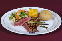 grilled angus rib eye steak - served at la casa country restaurant in cabo san lucas