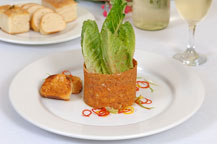 cesar salad served at las palmas beach club and grill in cabo san lucas