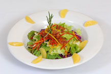 mixed salad served at las palmas beach club and grill in cabo san lucas