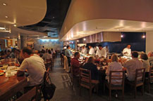 interior view of nick-san japanese restaurant in cabo san lucas