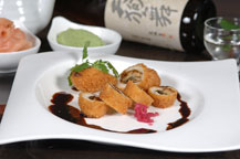 unagi age crispy roll at nick-san japanese restaurant - los cabos, mexico