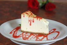 cheesecake for dessert served at the original park restaurant - cabo san lucas, mexico