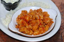 shrimp served at the original park restaurant - cabo san lucas, mexico