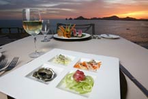 Raw Seafood Combination served at Sunset da Mona Lisa Italian Restaurant - Cabo San Lucas