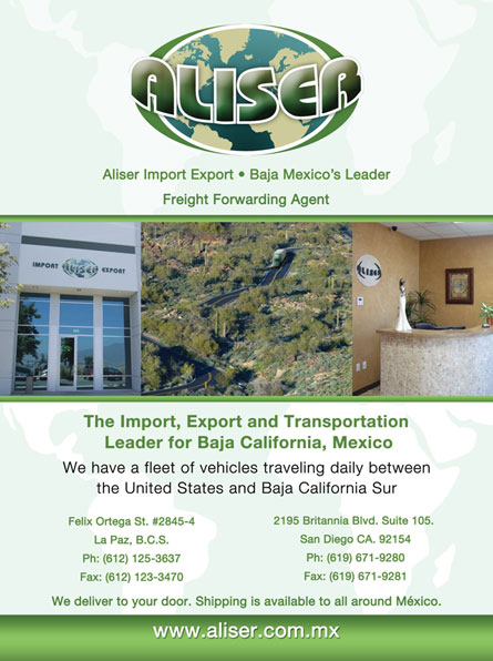 Aliser Import Export - Ad Proof - Los Cabos Magazine Issue 29 - Cabo San Lucas