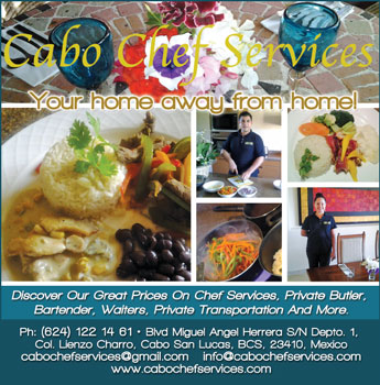 Cabo Chef Services- Ad Proof - Los Cabos Magazine Issue 32 - Cabo San Lucas