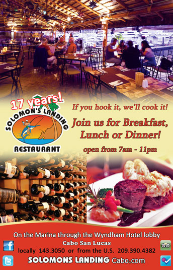 Solomon's Landing - Ad Proof - Los Cabos Magazine Issue 32 - Cabo San Lucas